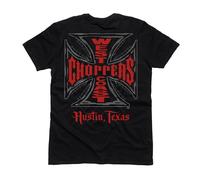 WCC West Coast Choppers T-Shirt Cross Solid Black M
