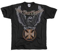 WCC West Coast Choppers T-Shirt Eagle Solid Black S