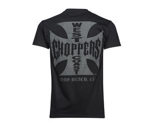 WCC West Coast Choppers T-Shirt Iron Cross Solid Black XXL