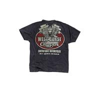West Coast Choppers Panhead Vintage Short Sleeve T-shirt Gris L Homme