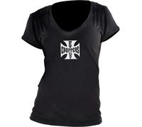 West Coast Choppers Og Short Sleeve T-shirt Noir 2XL Femme