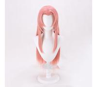 WCCNKK Anime Haruno Sakura Cosplay Perruque, Cheveux Roses De 80 Cm, Matériau Résistant Aux Hautes Températures, Convient pour Les Fêtes d'halloween Et Les Conventions D'anime, Anime Cadeau