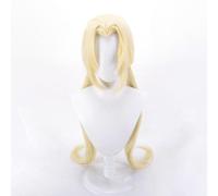 WCCNKK Anime Tsunade Cosplay Perruque, Cheveux Beiges De 100 Cm De Long, Matériau Résistant Aux Hautes Températures, Convient pour Les Fêtes d'halloween Et Les Conventions D'anime, Anime Cadeau