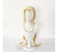 WCCNKK Anime Tsunade Cosplay Perruque, Cheveux Beiges De 100 Cm De Long, Matériau Résistant Aux Hautes Températures, Convient pour Les Fêtes d'halloween Et Les Conventions D'anime, Anime Cadeau