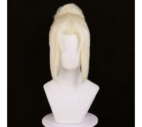 WCCNKK Anime Tsunade Cosplay Perruque, Coiffure Blonde, Matériau Résistant Aux Hautes Températures, Convient pour Les Fêtes d'halloween Et Les Conventions D'anime, Anime Cadeau