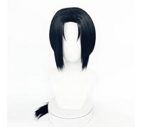 WCCNKK Anime Uchiha Itachi Cosplay Perruque, Cheveux Longs Noirs, Matériau Résistant Aux Hautes Températures, Convient pour Les Fêtes d'halloween Et Les Conventions D'anime, Anime Cadeau