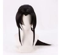 WCCNKK Anime Uchiha Itachi Cosplay Perruque, Cheveux Noirs De 75 Cm, Matériau Résistant Aux Hautes Températures, Convient pour Les Fêtes d'halloween Et Les Conventions D'anime, Anime Cadeau