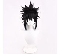 WCCNKK Anime Uchiha Sasuke Cosplay Perruque, 35 Cm, Cheveux Noirs Courts, Matériau Résistant Aux Hautes Températures, Convient pour Les Fêtes d'halloween Et Les Conventions D'anime, Anime Cadeau