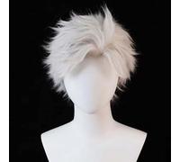 WCCNKK Perruque Cosplay Anime, Love and Deepspace Sylus Perruque, Cheveux Courts Gris, avec Filet De Cheveux Gratuit, pour Fête Carnaval Halloween Perruques, Cadeaux Anime, Accessoires Décoratifs