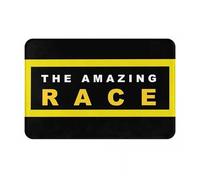 WCDFTASL Compatible avec Le Tapis d'entrée Roudtour Amazing Race, Tapis de Sol antidérapant et résistant for l'entrée de ou de la Maison.(60cmx90cm Black Edge)