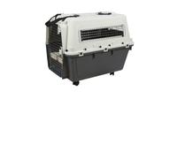 WCDFTASL Sac de Transport for Animaux de Compagnie avec roulettes, Niche en Plastique Roulant et Porte grillagée for Chiens et Chats(5)