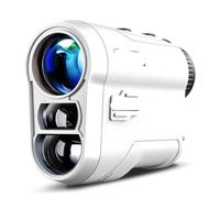 WCDFTASL Télémètre Laser de Golf 600 M/Y avec Verrouillage du Drapeau de Pente, Vibration et Rechargeable par USB-C(Golf White,600M)