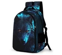 WCEECE Sac À Dos Animaux Loup Cartable Sac A Dos loups Pour Enfants Cartable Primaire Garcon Sac Label Sac A Dos Enfant Sac A Dos Primaire Fille