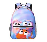 Wcguokj Anime The Amazing World of Gumball Sac à dos en toile drôle Couple Sacs à dos 3D Grande capacité Sac de voyage Gym Sac à dos Unisexe