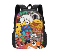 Wcguokj The Amazing Anime World Of Gumball Sac à dos de voyage décontracté Sac à dos léger Unisexe