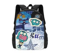 Wcguokj The Amazing Anime World Of Gumball Sac à dos de voyage décontracté Sac à dos léger Unisexe