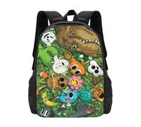 Wcguokj The Amazing Anime World Of Gumball Sac à dos de voyage décontracté Sac à dos léger Unisexe