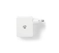 Nedis Chargeur secteur WCHAU481AWT - 4 x USB-A 24 W (2 x 1 A / 2 x 2,4 A) - Blanc