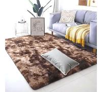 WCHENHUI Tapis de Chambre Doux 240 x 310 cm Poil Long Epais Tapis de Chambre Shaggy Lavable Moderne Élégant Facile à Entretenir pour à Coucher, d'enfant, Marron