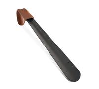 WchsTUmpxN Chausse-pied en métal, chausse-pied à long manche de 42 cm avec sangle en cuir, chausse-pied en acier inoxydable for bottes, forme cuillère
