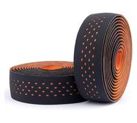 WchsTUmpxN Ruban de guidon de vélo de route, fixation blanche, accessoires de vélo VTT, guidon antidérapant(Orange Black)