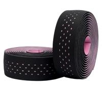 WchsTUmpxN Ruban de guidon de vélo de route, fixation blanche, accessoires de vélo VTT, guidon antidérapant(Pink Black)