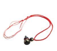 WCOCOW Lot de 2 colliers avec pendentif Wu Lou/gourde Feng Shui - Pierre naturelle - Obsidienne noire - Collier à six caractères - Mantra porte-bonheur - Talisman pour un maximum de richesse et de