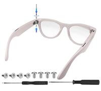 Wcone Kit de Vis Ray Ban Meta Wayfarer, Skyler, Headliner Gen 1/2 et HSTN | Accessoires de lunettes compatibles uniquement avec les lunettes AI ci-dessus - Comprend 8 vis en acier inoxydable