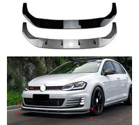 WCSMHYW Becquets Avant de Pare-Chocs de Voiture pour VW Golf 7 Golf MK7 GTI R Rline 2013 2014 2015 2016, Spoiler Rajout de Pare-Choc Avant Lame Lèvre Accessoire Voiture,Piano Black