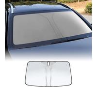 WCSMHYW Pare-Soleil Voiture Pare Brise Avant pour Mini Countryman One/Cooper/Cooper S/Cooper SE 2000-2023 2024, Pliable avec Sac de Rangement Protection UV Parasol Accessoire Voiture,Silver