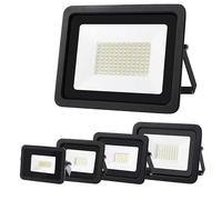 WCT 10W 20W 30W 50W 100W LED projecteur 220V ultra-mince projecteur IP66 étanche lampe de jardin extérieur，100W blanc froid
