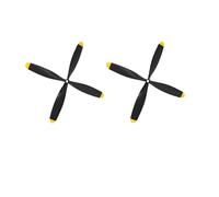 WCUAYJH Hélice d'avion RC avec Spinner 2/3/4, 2 pièces, hélices à pales adaptées for P51D forMustang BF109 F4U Corsair(4 Without Spinner)
