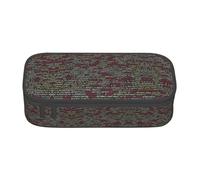 WCXTHGFA Trousse à crayons élégante avec code de programmation - Grande capacité - Idéale pour les voyages ou un usage quotidien, Noir , Taille unique, Trousse de maquillage