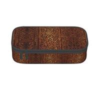 WCXTHGFA Trousse à crayons élégante avec imprimé amérindien, grande capacité, idéale pour les voyages ou un usage quotidien, Noir , Taille unique, Trousse de maquillage