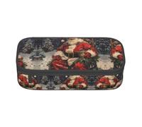 WCXTHGFA Trousse à crayons élégante avec imprimé Merry Christmas - Grande capacité - Idéale pour les voyages ou un usage quotidien, Noir , Taille unique, Trousse de maquillage