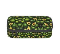 WCXTHGFA Trousse à crayons élégante avec motif avocat, grande capacité, idéale pour les voyages ou un usage quotidien, Noir , Taille unique, Trousse de maquillage