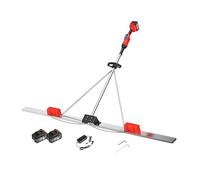 WCXTY Équipement de Nivellement Béton, Batterie 48V, Double Moteur Brushless, Contrôle de Vibration à 9 Vitesses, Règle INOX 2M pour Chantiers et Fondations(1.8M)