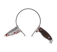Wcybym Bandeau d'Halloween | Décoration sanglante effrayante - Coiffe de costume d'Halloween | Pour maison hantée, fête, tourisme, théâtre, événement, parc à thème, spectacle, vacances