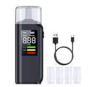 Wcybym Éthylomètre,Haute Précision avec 5 Buccaux | Détecteur d'alcool Personnel - pour Les Rassemblements, Fêtes, Affaires, Dîners, Anniversaires, Vacances, Hommes, Femmes Et Mari