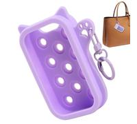 Wcybym Housse Pour Spray De Lavage Des Mains - Souple et Portable avec Anneau Porte-Clés | Porte-Flacon de Désinfectant pour Main,pour Déplacements École Bureau Sac à Main Fille Femme