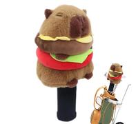 Wcybym Housses de Club de Golf - Housse de Putter Doudou en Forme de Capybara,Housses de Tête de Driver en Peluche, Résistantes aux Rayures et Mignonnes - pour Putter Driver Débutant Intérieur et
