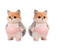 Wcybym Mignons autocollants 3D pour ventre - 3D fidgets en silicone mignons amusants doux - Autocollants d'animaux de dessin animé,Pour cahiers téléphones voitures maternelle école fête