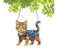 Wcybym Puzzle Attrape- Ornement de Chat Mignon DIY | Attrape-Chat pour Décoration de Fenêtre,pour Une Décoration Intérieure De La Maison, du Salon, De La Chambre Et sur Le Balcon en Été