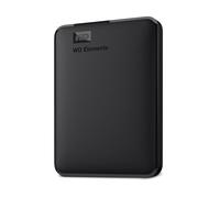 Western Digital Disque dur portable Elements 1 To USB 3.0 Plug-and-play, formaté pour Windows, Noir