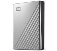 WD My Passport Ultra WDBC3C0010BSL - Disque dur - chiffré - 1 To - externe (portable) - USB 3.0 (USB-C connecteur) - AES 256 bits - argent