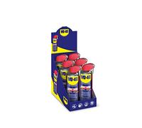 WD-40 Produit multifonction Smart Straw 6 x 400 ml - Application précise avec tube pulvérisateur pliable, dissout les mécaniques coincées et la rouille, élimine les grincements, repousse l'humidité