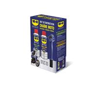 WD-40 SPECIALIST Kit d'entretien Chaîne Moto - Pack de 2 produits + brosse | Kit des 2 produits d'entretien nécessaires pour chaîne de moto : Nettoyant Chaîne 400ml, Graisse Chaîne 400ml et Brosse