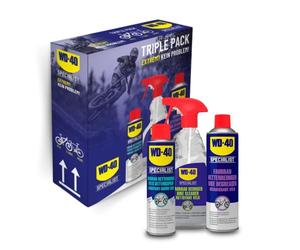 WD-40 Specialist Kit d'entretien complet pour vélo 3 pièces avec spray pour chaîne et nettoyant pour chaîne