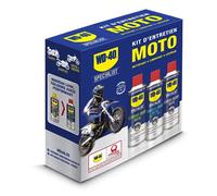 WD-40 SPECIALIST Kit d'entretien Moto - Tripack de 3 produits 400ml | Solution pratique pour l'entetien moto -Nettoyant Chaîne, Lubrifiant Chaîne et Lustreur Silicone 400ml