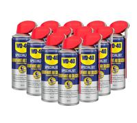 WD-40 Specialist • Lubrifiant Au Silicone • Spray Double Position • Formule Propre • Isolation contre l'humidité • Comptatible tous métaux, plastiques, caoutchoucs et bois • 400Ml • Par 12